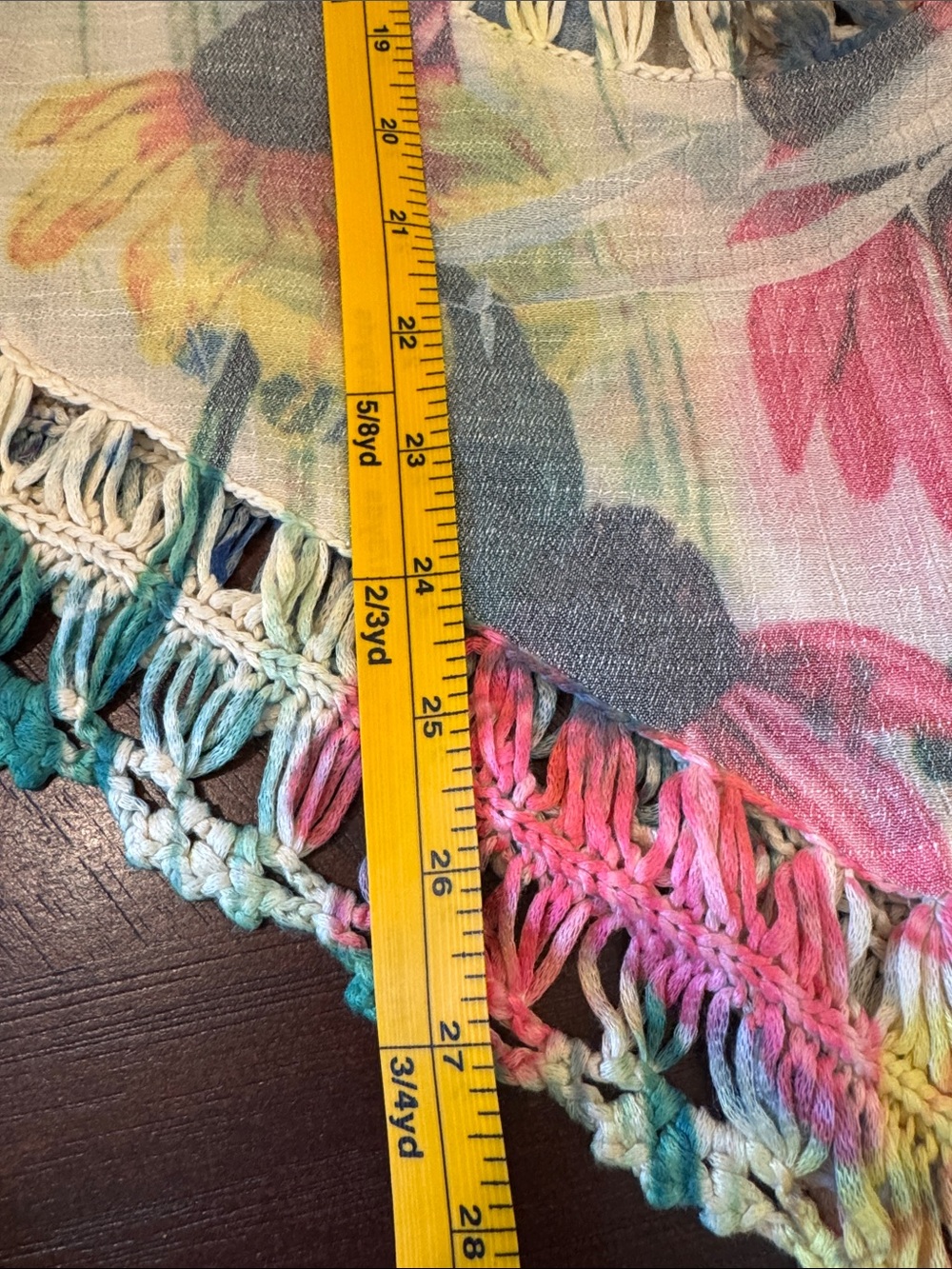 Dor Dor Boho Couture Multi-Color Crochet/Macrame Floral Top - Women's Size S - Picture 10 of 16